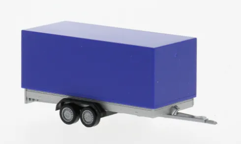 - PKW-Planenanhänger 2achs, blau, 1:87, Herpa