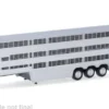 - Viehtransporterauflieger 3achs, silber/schwarz, 1:87, Herpa