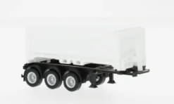 Abraumcontainerauflieger 3achs, weiss, 1:87, Herpa