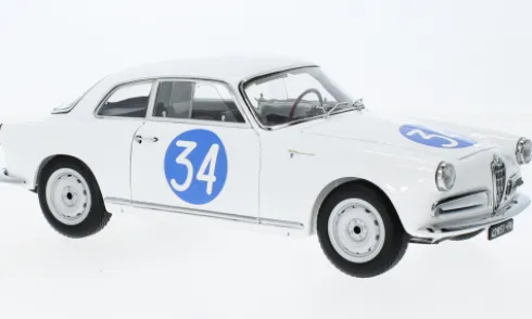 Alfa Romeo Giulietta Sprint Veloce, Targa Florio, 1960, #34, Emanuele/Aldebaran, 1:18, Kyosho