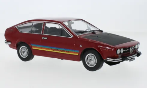 Alfa Romeo GTV 2000 Turbodelta, dunkelrot/schwarz, 1979, 1:18, KK Scale