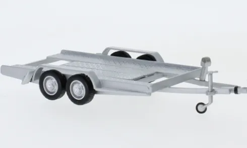 Anhänger Autotrailer, silber, 1:43, IXO