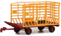 Anhänger Bale Throw Wagon, gelb, 1:64, Greenlight