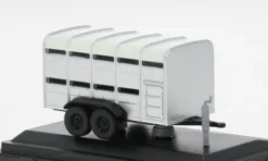 Anhänger Livestock Trailer, grau, 1:76, Oxford