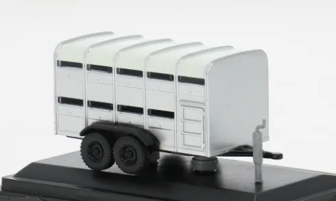 Anhänger Livestock Trailer, grau, 1:76, Oxford