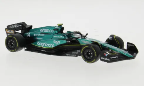 Aston Martin AMR23, Formel 1, 2023, Aston Martin Aramco Cognizant F1 Team, Cognizant, #14, F.Alonso, 1:43, Bburago