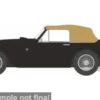 Aston Martin DB2 MKIII DHC, schwarz/braun, 1:76, Oxford