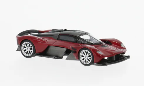 Aston Martin Valkyrie, rot/schwarz, 1:64, Pop Race