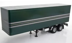 Auflieger Semi-Trailer, dunkelgrün/silber, 1:18, Road Kings