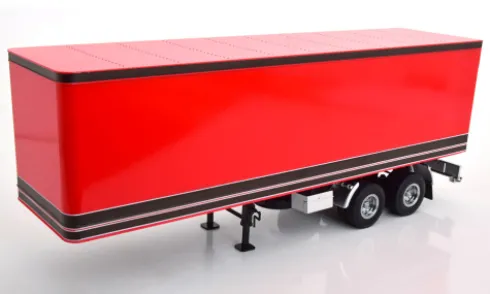 Auflieger Semi-Trailer, rot/schwarz, 1:18, Road Kings