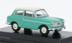 Austin A40 MkII, helltürkis/hellbeige, 1:76, Oxford