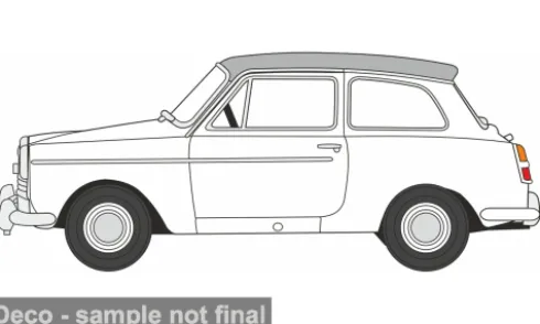 Austin A40 MkII, weiss/hellgrau, 1:76, Oxford