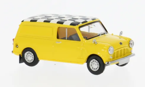 Austin Mini Countryman, gelb, 1960, Checkered Flag, 1:87, Brekina