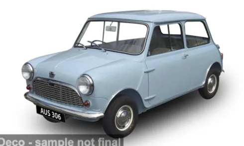 Austin Seven Super de Luxe, hellblau, 1960, 1:12, Sun Star