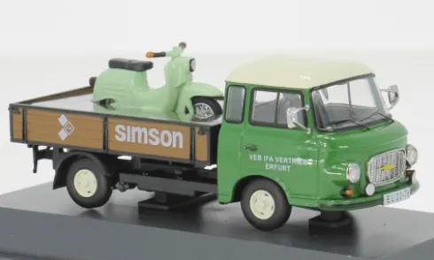 Barkas B1000, dunkelgrün/braun, 1:43, Schuco