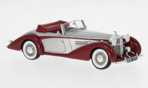 Bentley Mark VI 6 3/4 Liter Drophead ch B122DA, rot/silber, 1949, 1:43, Kess