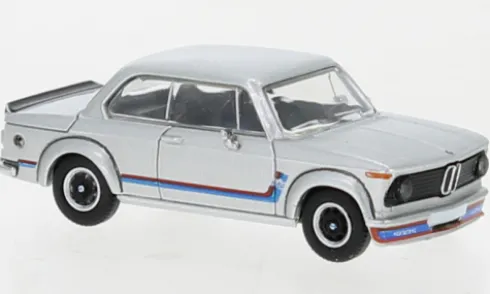 BMW 2002 turbo, silber/Dekor, 1973, 1:87, PCX87