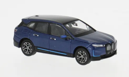 BMW iX M60, blau, 2022, 1:87, Minichamps