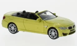 BMW M4 Cabriolet, gelb, 2015, 1:87, Minichamps