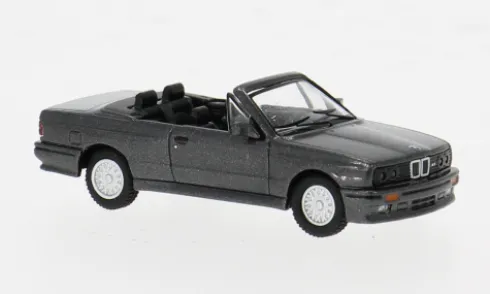 BMW M3 (E30) Cabriolet, dunkelgrau, 1988, 1:87, Minichamps