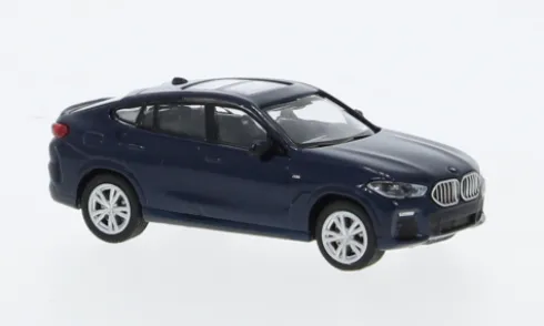 BMW X6, dunkelblau, 2020, 1:87, Minichamps