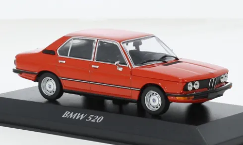 BMW 520 (E12), rot, 1972, 1:43, Maxichamps