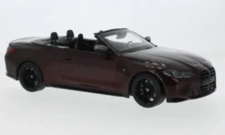 BMW M4 Cabriolet, dunkelrot, 2020, 1:18, Minichamps