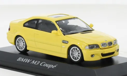 BMW M3 (E46), gelb, 2001, 1:43, Maxichamps