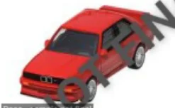 BMW M3, rot, 1986, 1:64, Majorette
