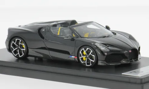 Bugatti W16 Mistral, schwarz, 2022, 1:43, Look Smart