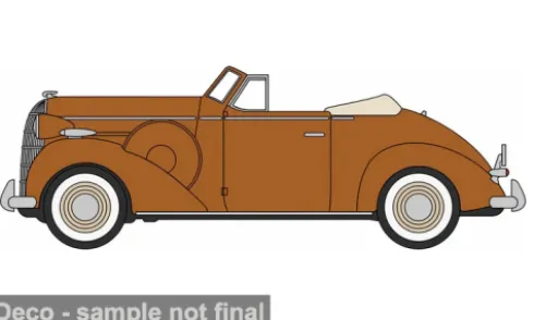 Buick Special Convertible Coupe, braun, 1936, 1:87, Oxford