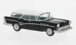 Buick Century Caballero, schwarz/weiss, 1957, 1:87, Brekina