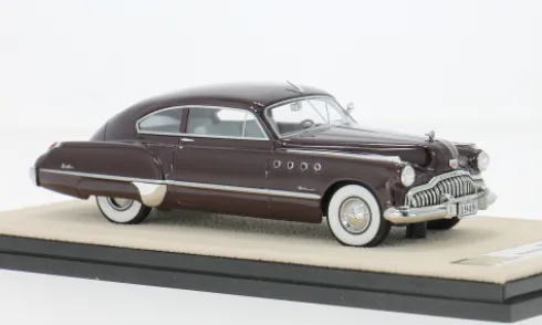 Buick Roadmaster Sedanette, dunkelrot, 1949, 1:43, Stamp Models