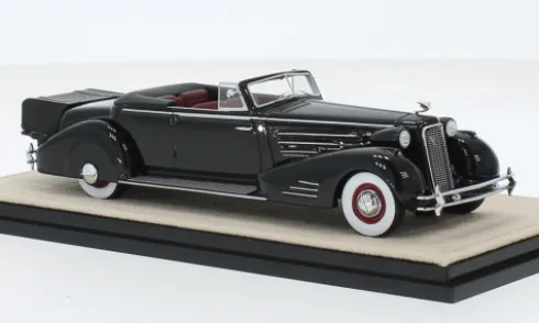 Cadillac 452D V16 Victoria Convertible Coupe, schwarz, 1934, 1:43, Stamp Models