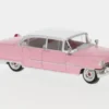 Cadillac Fleetwood, pink/weiss, 1955, 1:87, Brekina