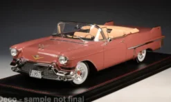 Cadillac Series 62 Convertible, dunkelrosa, 1957, 1:18, Stamp Models
