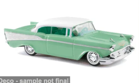 Chevrolet Bel Air, hellgrün/weiss, 1957, 1:87, Busch