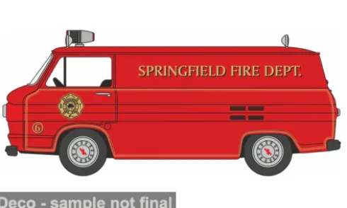 Chevrolet Corvair 95 Corvan, 1961, Springfield Fire Dept., 1:87, Oxford