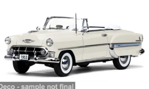 Chevrolet Bel Air OpenConvertible, weiss, 1953, 1:18, Sun Star