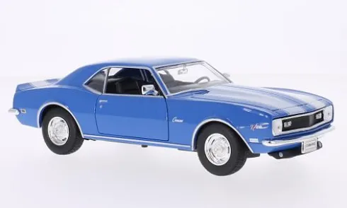 Chevrolet Camaro Z28, blau/weiss, 1968, 1:24, Welly