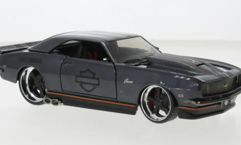 Chevrolet Camaro Z28, dunkelgrau, 1968, Harley-Davidson, 1:24, Maisto