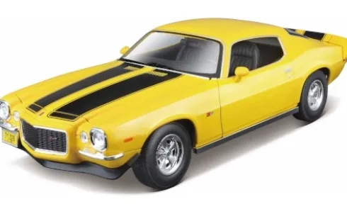 Chevrolet Camaro Z28, gelb/schwarz, 1971, 1:18, Maisto