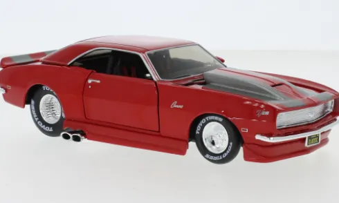 Chevrolet Camaro Z/28 Tuning, rot/dunkelgrau, 1968, 1:24, Maisto