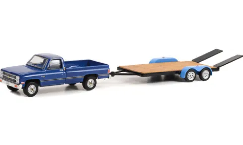 Chevrolet C-20, blau, 1981, 1:64, Greenlight