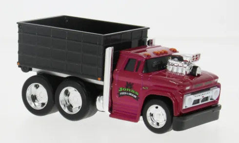 Chevrolet C 60 Grain Truck, rot/schwarz, 1966, 1:64, Maisto