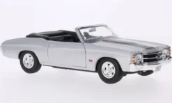 Chevrolet Chevelle SS 454 Convertible, silber/schwarz, 1971, 1:24, Welly