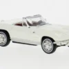 Chevrolet Corvette C2 Cabrio, weiss, 1962, 1:87, Brekina