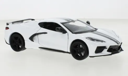 Chevrolet Corvette C8 Stingray, weiss, 2020, 1:24, Motormax