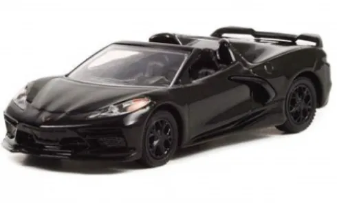 Chevrolet Corvette C8 Stingray, schwarz, 2021, 1:64, Greenlight
