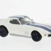 Chevrolet Corvette C3, weiss/blau, 1967, 1:87, Brekina